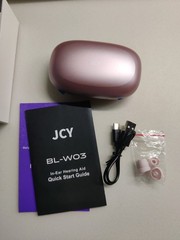 JCY Hearing Aids Bluetooth Hearing Aids for Seniors Featuring Digital Chip, Pink