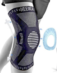 Knee Brace Compression Sleeve Patella Gel Pad Side Stabilizers Arthritis Support