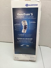READ DESCRIPTION SEE PHOTOS Bauerfeind GenuTrain S Breathable Knit Knee Brace