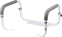 Carex Toilet Safety Frame with Adjustable Rails, Supports 300lbs, Elderly & Hand