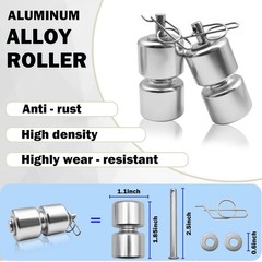 2Pcs 304 Stainless Steel Lift Cable Compatible Gorilla Lift Assist with 4Pcs Alu