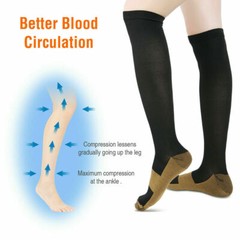 6pair Compression Socks Women Men 30-40Mmhg Extra Wide Calf Knee High plus Size
