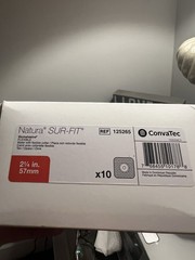 1 box of CONVATEC 125265 Natura SUR-FIT OSTOMY Wafers 2 1/4″(57mm)