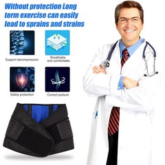 Lower Back Support Brace Lumbar Waist Belt Double Pull Breathable Belt Men Women
