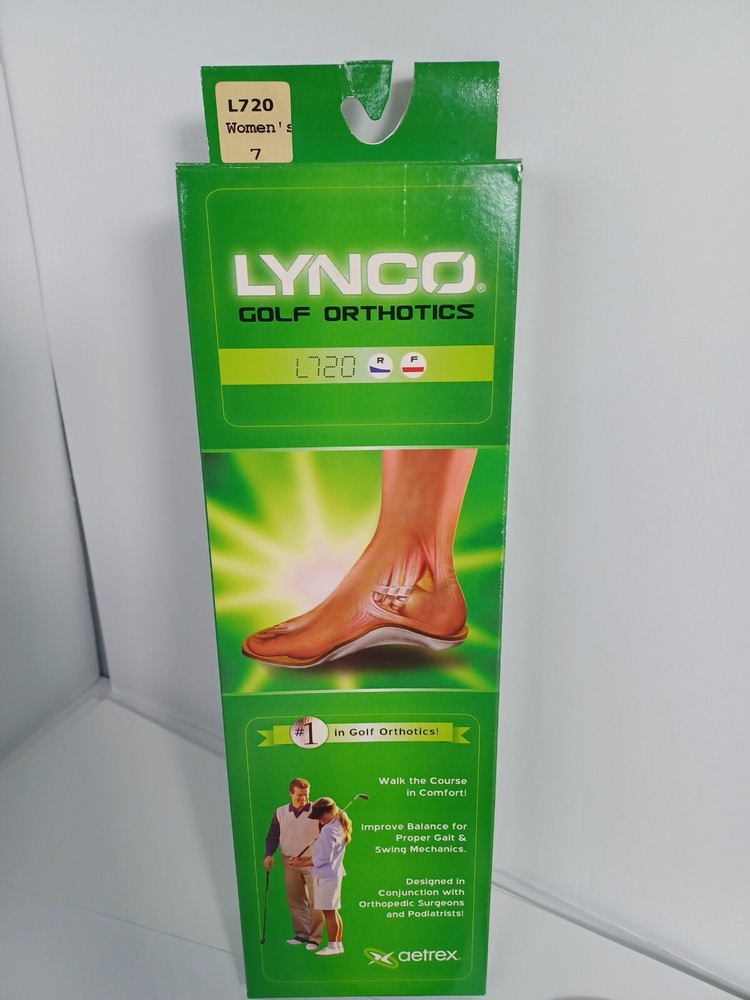 Lynco Golf Orthotics German Made – L720 Womens Size 7 – Discontinued Line Rare