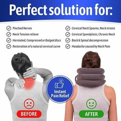 Neck Decompression – Cervical Neck Traction Device Stretcher Neck Pain Relief