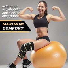 2 Pcs Copper Knee Compression Sleeve Plus Size Joint Support Running Gym Unisex