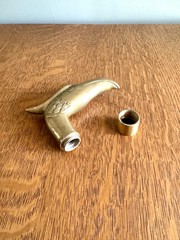 Vintage Brass Eagle Head Cane Handle ~ Hawk Head Walking Cane Handle