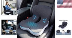 Machine Washable Ergonomic Car Seat Cushion – Ideal for Back Support & Relief