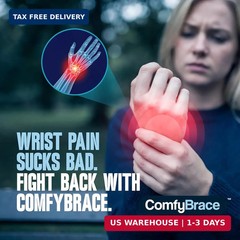 ComfyBrace 2 PACK Nighttime Pain Relief Wrist Brace for Carpal Tunnel, Tendoniti