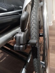 Otto Bock Wheelchair, 20inch, black with silver details.