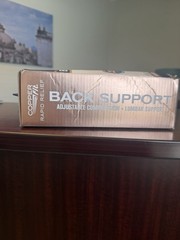 Copper Fit BACK SUPPORT Adjustable Compression+Lnmbar Support – Open Box