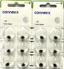 2 Pack 7mm Open Connexx 3.0 Eartip Dome. Fits Signia Rexton Widex Miracle Ear.