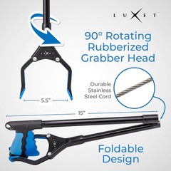 32” Steel Reacher Tool with Strong Grip and Magnetic Tip – Easy to Use
