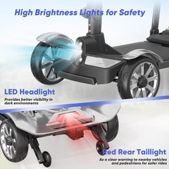38LBS Foldable 4 Wheel Mobility Scooter for Seniors Lightweight Airline Approved