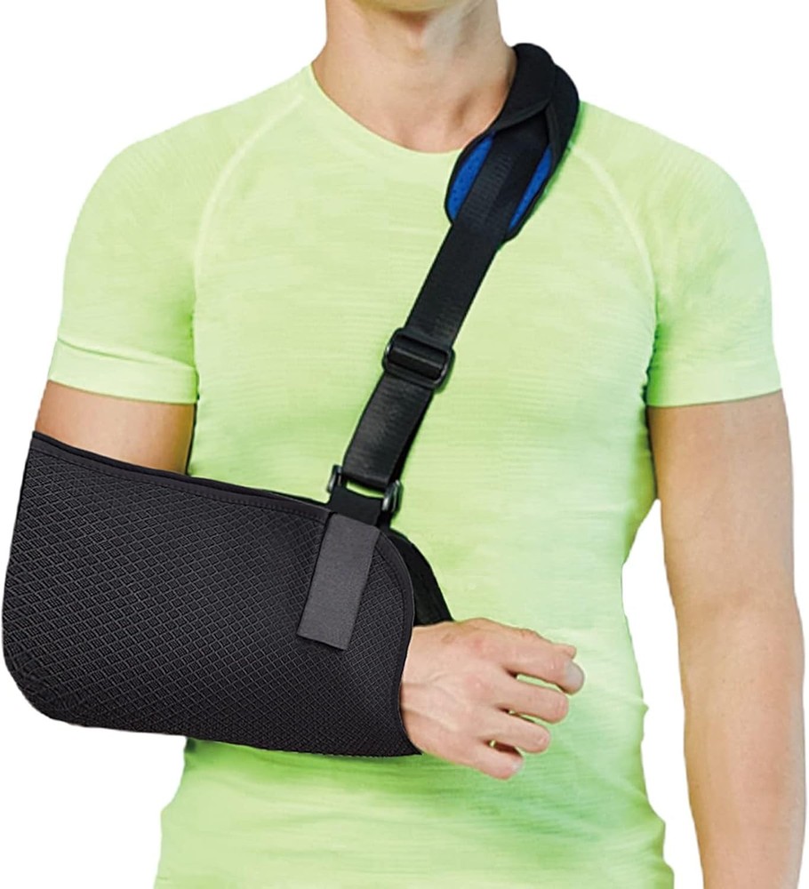 Arm Sling, Shoulder Immobilizer for Hand, Shoulder, Elbow, Wrist Injury, L