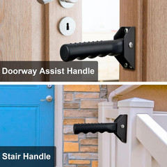 Flip up Grab Bar for Doorway, Elderly Stairs Safety Assist Handle | Fold-Up Desi