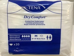 Tena Dry Comfort Pull On Underwear Adult Diapers, Size Medium 34″-44″