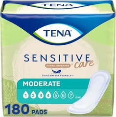 TENA Sensitive Care Extra Coverage Moderate Long Incontinence Bladder Control Pa