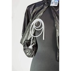 Shower Shirt – Water-resistant Garment, Black, Size L-XL