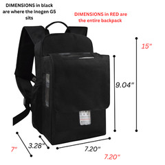 o2totes Rove 6 Backpack w/ Extra Storage – Black (O2Totes)