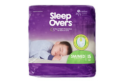 2 Packs Sleep Overs By Cuties Underwear Diapers Small/Medium 38-65 Lbs 24/7
