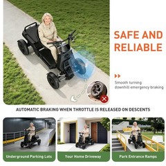 500/1000W Electric Mobility Scooter for Adults with Cargo Platform All Terrain