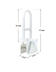 Vaunn Bath Bar Bathtub Rail Grab White Bathroom Handle Tub Adjustable