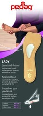 Pedag Lady 121 leather orthotic insole, prevents forefoot and metatarsal pain