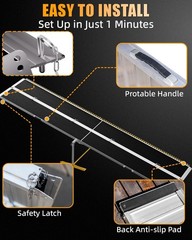 Wheelchair Ramp Seamless Non-Slip Aluminum Folding Loading Ramps for Home Steps