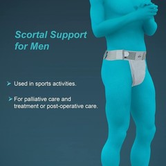 TYNOR Scrotal Support For Men – Gray (Select Size) Provides Effective Support FS