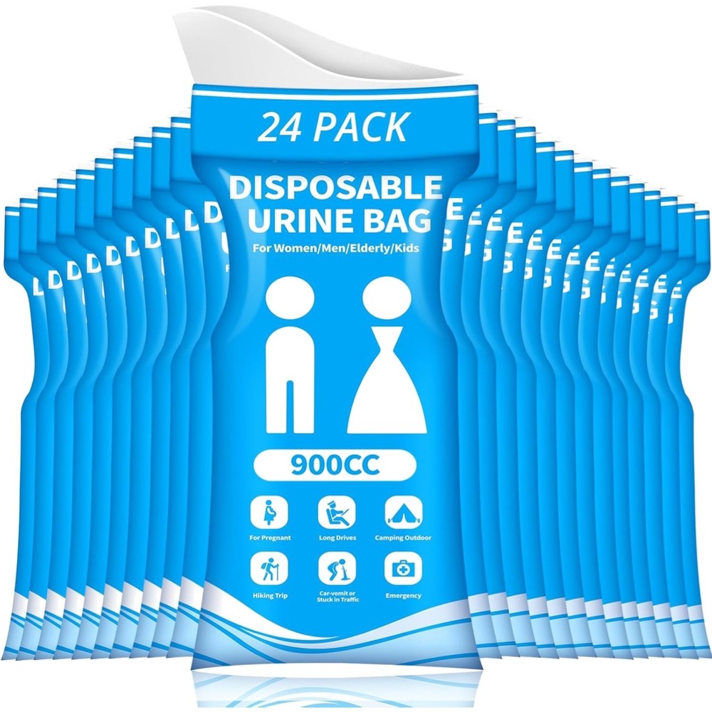 Disposable Urine Bag Portable 900ML Leakproof Urinal for Travel Camping