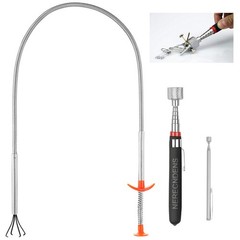 3 Pack Pick-up Tool Set – Extendable Magnetic Pick Up Tools and Flexible…
