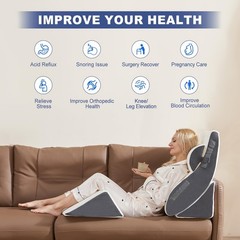 4PCS Orthopedic Bed Wedge Pillow Set for Sleeping, Post Surgery Foa… Fast Ship