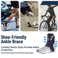 ANKLE BRACE COMPRESSION SUPPORT STABILIZER WRAP LACE UP ✅Sprain PAIN RELIEF FOOT