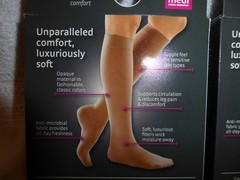 Medi Mediven Comfort 15-20 Sz II Compression Socks Calf Open Toe #45552 Lot of 2