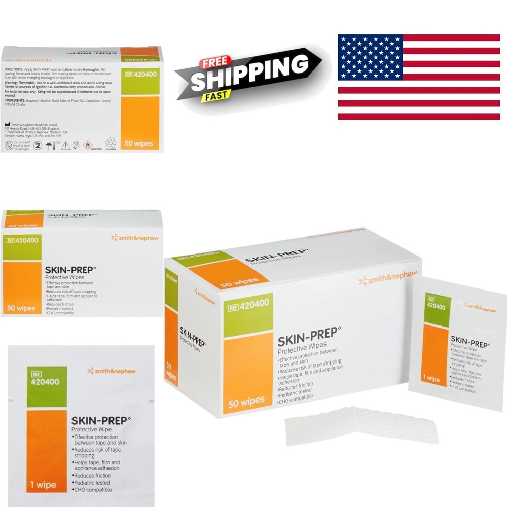 Sterile Skin Barrier Wipes 50 Count Easy Application for Joints and Skin