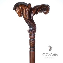 Pegasus Walking Cane Stick for men women Ergonomic Handle Horse Head GC-Artis RH