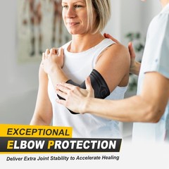 2 Pack Elbow Compression Sleeves – Breathable 3D Knit, Moisture-Wicking, Pain Re