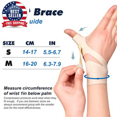 Waterproof Thumb Brace & Wrist with Thumb Stabilizer, Right and Left Hand Suppor