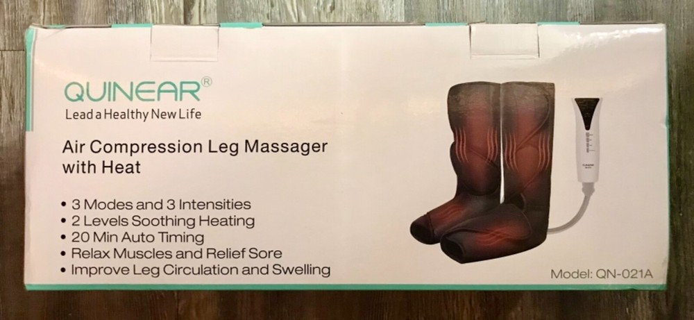 Quinear Air Compression Leg Massager With Heat