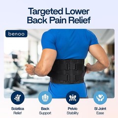 Adjustable Back Brace for Lower Back Pain Relief | Stylish Lumbar Support Belt