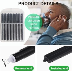 „(40 Pcs) Hearing Aids Wax Guards Filters for Phonak,Widex,Resound and Unitron W