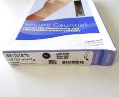 Sigvaris Graduated Compression Gauntlet 561GXS78 Light Beige Lymphedema New