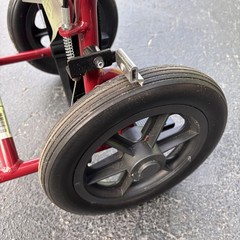 Medline Excel Lightweight Transport Wheelchair Red Folding w/ Hand Brakes &