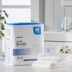 96 McKesson Ultra Heavy Absorbency Adult Disposable Brief Diapers M Tab Closure