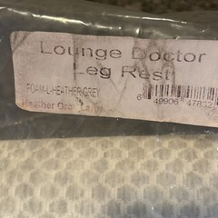 Lounge Doctor Leg Rest w/ Cooling Gel Memory Foam LARGE Heather Gray 18” LD NEW