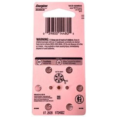 Energizer Size 10 Hearing Aid Batteries Zinc Air 6ct (132 Total) Exp 07/2028