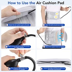 Medical-Grade Lumbar Support Belt for Back Pain Relief with Steel Plates、M-XXL