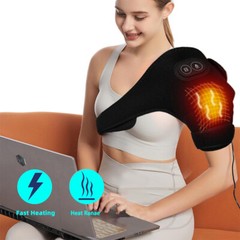 Electric Heated Shoulder 3 In1 Massager Brace with Vibration Joint Pain Relief